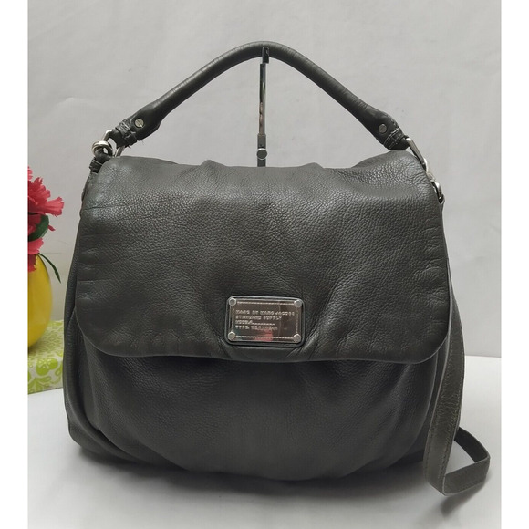 Marc By Marc Jacobs Olive Green Pebbled Leather Flap Closure Crossbody Bag - Picture 1 of 16